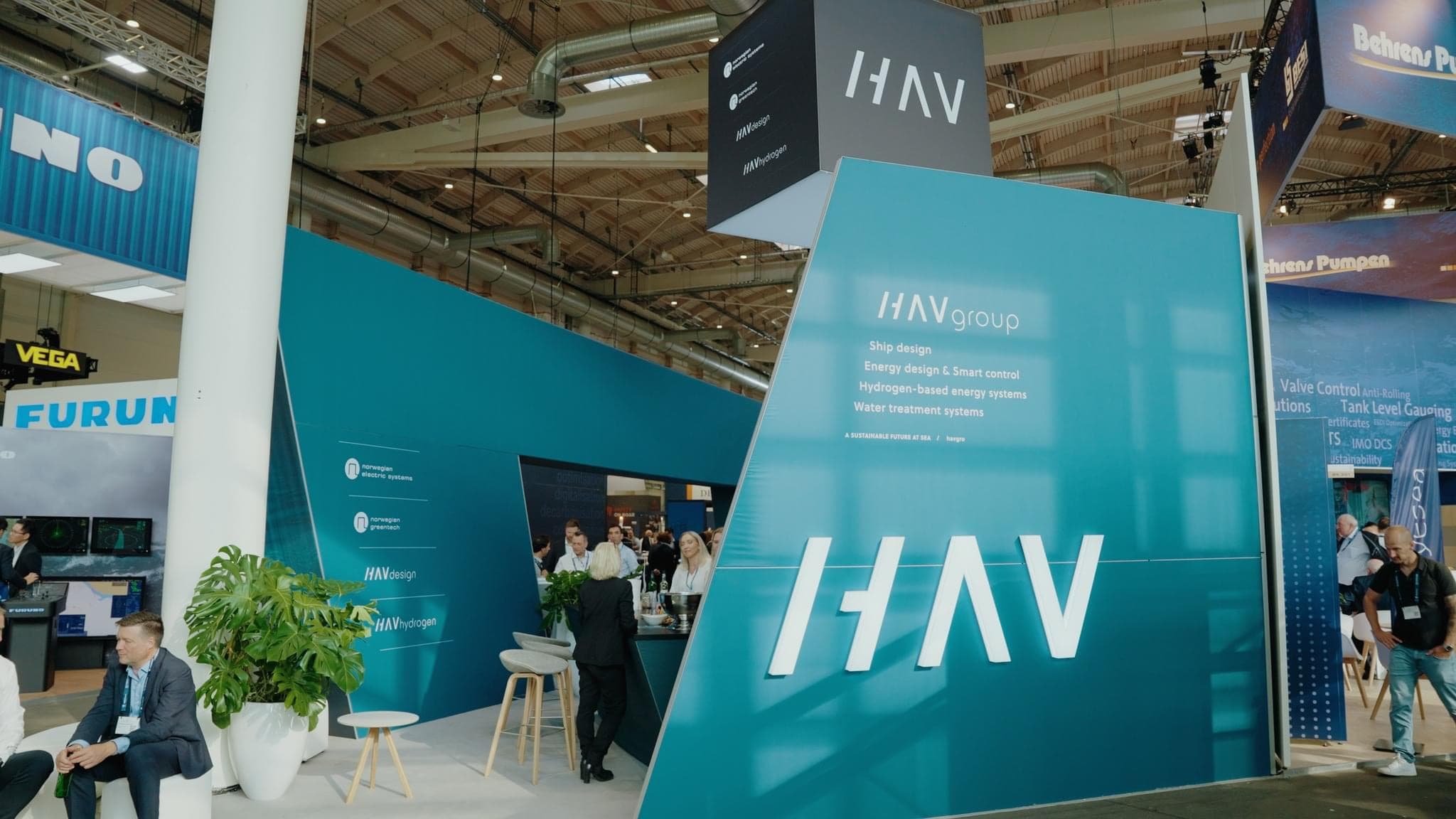 HAV Group messestand på SMM 2024, levert av Show Off